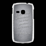 Coque Samsung Galaxy Young Incertitude Noir Citation Oscar Wilde