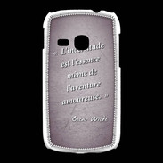 Coque Samsung Galaxy Young Incertitude Violet Citation Oscar Wilde