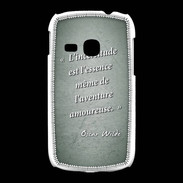 Coque Samsung Galaxy Young Incertitude Vert Citation Oscar Wilde