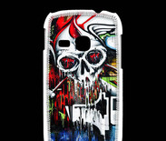 Coque Samsung Galaxy Young Tête de mort Graffiti couleur