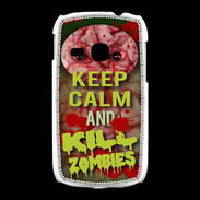 Coque Samsung Galaxy Young Keep Calm and Kill Zombies Cervelle