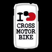 Coque Samsung Galaxy Young i love Cross Motor