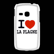 Coque Samsung Galaxy Young I love La Plagne