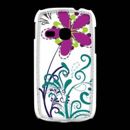 Coque Samsung Galaxy Young motif floral bleu