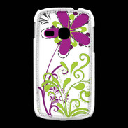 Coque Samsung Galaxy Young motif floral vert