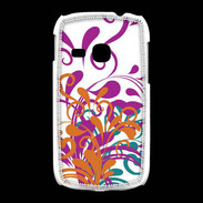 Coque Samsung Galaxy Young motif floral orange