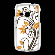 Coque Samsung Galaxy Young motif floral marron