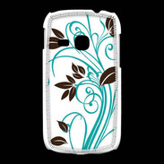 Coque Samsung Galaxy Young motif floral bleu clair