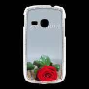 Coque Samsung Galaxy Young Belle rose PR
