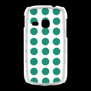 Coque Samsung Galaxy Young pois vert d'eau