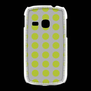 Coque Samsung Galaxy Young pois gris & vert