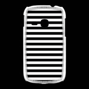 Coque Samsung Galaxy Young rayures noires et blanches