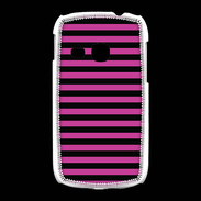 Coque Samsung Galaxy Young rayures noires et roses