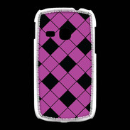 Coque Samsung Galaxy Young losange noir & rose