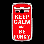 Coque Samsung Galaxy Young Keep Calm Funky Rouge