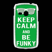 Coque Samsung Galaxy Young Keep Calm Funky Vert