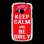 Coque Samsung Galaxy Young Keep calm Girly Rouge
