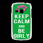 Coque Samsung Galaxy Young Keep Calm Girly Vert