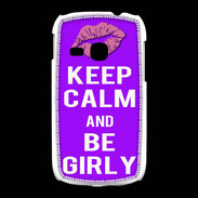 Coque Samsung Galaxy Young Keep Calm Girly Violet