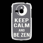 Coque Samsung Galaxy Young Keep Calm Be Zen Gris