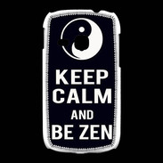 Coque Samsung Galaxy Young Keep Calm Be Zen Noir