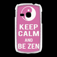 Coque Samsung Galaxy Young Keep Calm Be Zen Rose