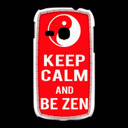 Coque Samsung Galaxy Young Keep Calm Be Zen Rouge