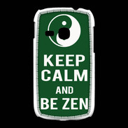 Coque Samsung Galaxy Young Keep Calm Be Zen Vert