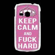 Coque Samsung Galaxy Young Keep Calm Fuck hard Rose