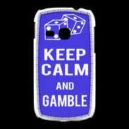 Coque Samsung Galaxy Young Keep Calm Gamble Bleu