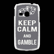 Coque Samsung Galaxy Young Keep Calm Gamble Gris