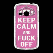 Coque Samsung Galaxy Young Keep Calm Fuck Off Rose
