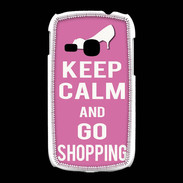Coque Samsung Galaxy Young Keep Calm Go Shopping Rose