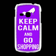 Coque Samsung Galaxy Young Keep Calm Go Shopping Violet