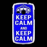 Coque Samsung Galaxy Young Keep Calm Bleu