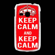 Coque Samsung Galaxy Young Keep Calm Rouge