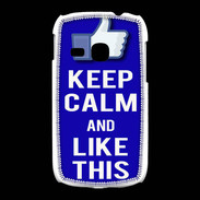 Coque Samsung Galaxy Young Keep Calm Like This Bleu