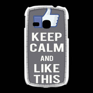 Coque Samsung Galaxy Young Keep Calm Like This Gris