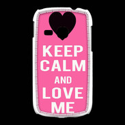 Coque Samsung Galaxy Young Keep Calm Love me Rose