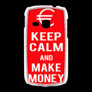 Coque Samsung Galaxy Young Keep Calm Make money Rouge