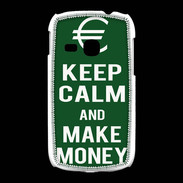 Coque Samsung Galaxy Young Keep Calm Make money Vert