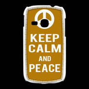 Coque Samsung Galaxy Young Keep Calm Peace Orange