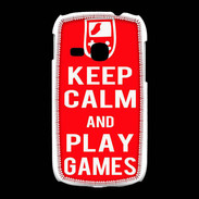 Coque Samsung Galaxy Young Keep Calm Play games Rouge