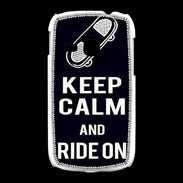 Coque Samsung Galaxy Young Keep Calm Ride on Noir
