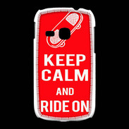 Coque Samsung Galaxy Young Keep Calm Ride on Rouge
