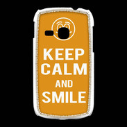 Coque Samsung Galaxy Young Keep Calm Smile Orange