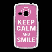 Coque Samsung Galaxy Young Keep Calm Smile Rose