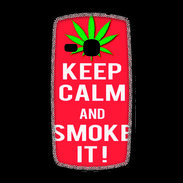 Coque Samsung Galaxy Young Keep Calm Smoke Rouge