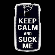 Coque Samsung Galaxy Young Keep Calm Suck me Noir
