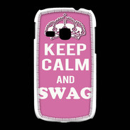 Coque Samsung Galaxy Young Keep Calm Swag Rose